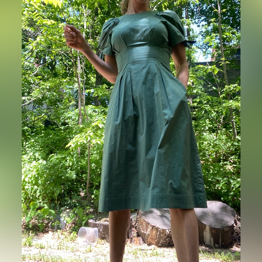 SEA Clover Puff Sleeve Dress Sz 0(xs) - Picture 8 of 10